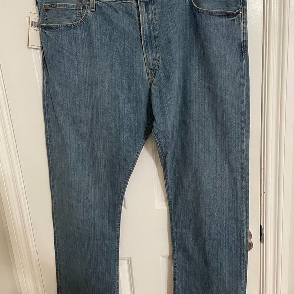 Polo Ralph Lauren Jeans Mens 42 x 32 Hampton Fit Relaxed Straight 42 Blue Denim